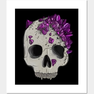 Crystal Vampire Skull Posters and Art